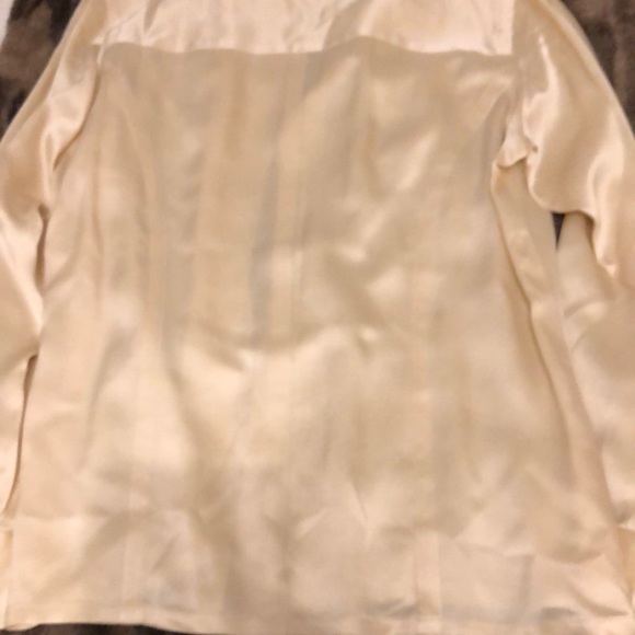 100% Silk Nordstrom Cypress Grove Tailored Blouse - Picture 4 of 4